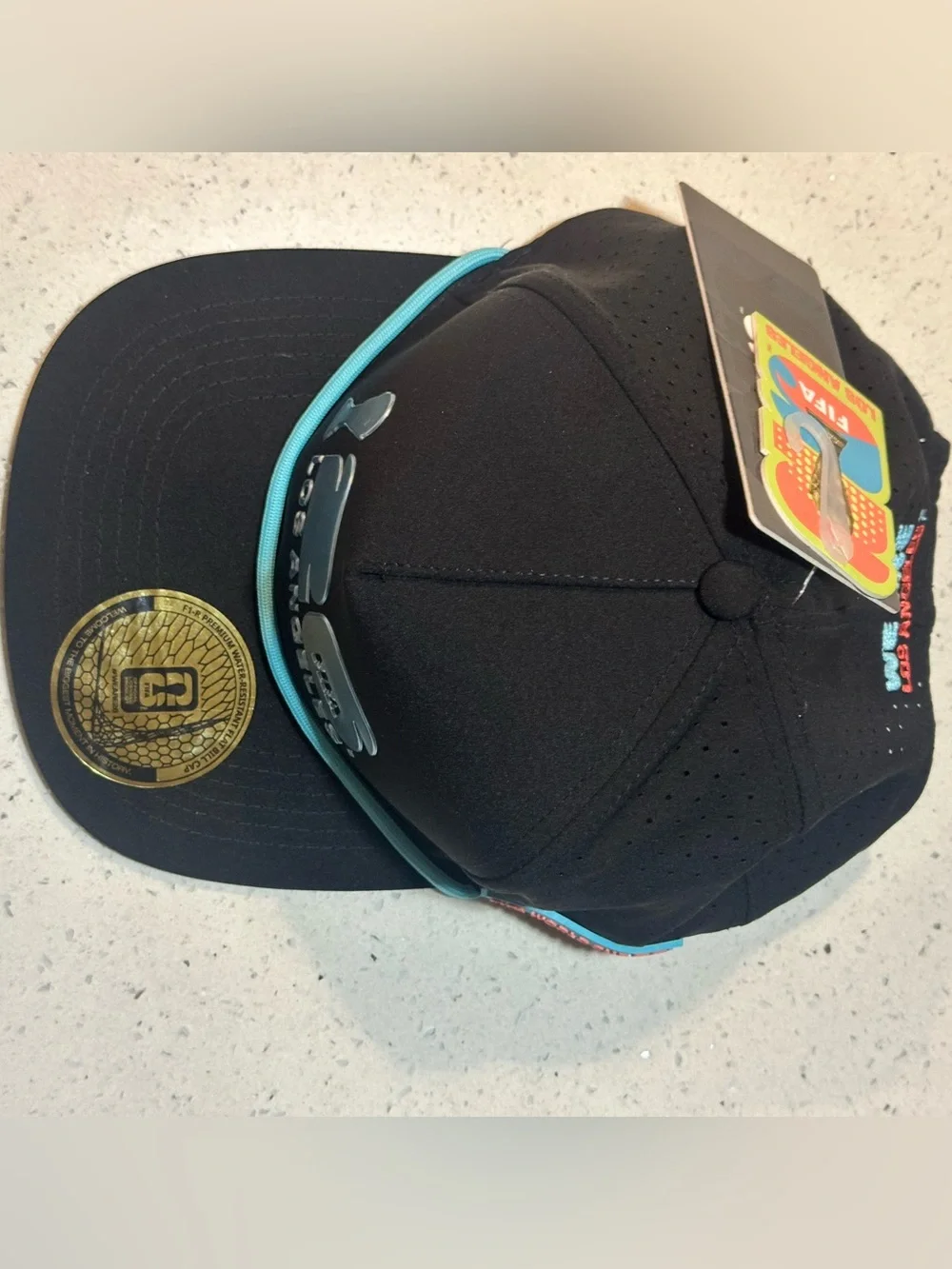 FIFA World Cup 2026 Los Angeles Premium Water-Resistant Flat Bill Cap  NWT